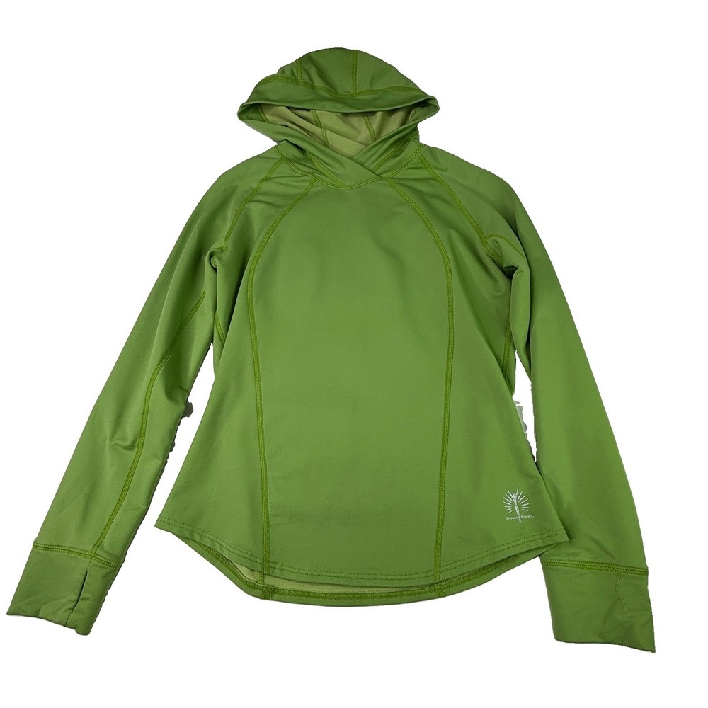 Snow Angel Alterra Technical‎ Hoodie Womens Small Green Thumbholes A13-838